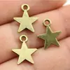 15X12Mm 0.7g Bronze Antigo Retrô DIY Liga Acessórios Sol Lua Estrelas Pingente de Estrela