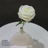 Decoração de flor de rosa búlgara de ramo único, enfeites, arranjo de flores para guia de caminho de casamento, adereços para fotografia, flores macias