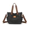 Novas Calças de Lona Retrô Europeias e Americanas Originais Feitas à Mão com Múltiplos Bolsos de Aba Bolsa de Lona Bolsa Tiracolo Casual Simples Bolsa Tote