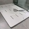 Alfombrilla Antideslizante de Secado Rápido Alfombrilla de Baño WC Alfombrilla Antideslizante para Piso Alfombrilla de Baño Antideslizante Almohadilla Gruesa para Pies con Aislamiento Frío Alfombrilla Hueca para Ducha
