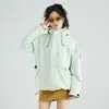 Chaqueta exterior a juego de marca para mujer, tres en uno, otoño e invierno, cortavientos para hombre, impermeable, conjunto desmontable de dos piezas para montañismo