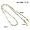 Bolso Bandolera con Cadena Correa de Hombro con Cadena de Cuero para Bolso, Cadena de Hierro de Cuero PU, Cadena con Cierre de Pinza de Langosta de Aleación de Zinc, Correa de Bolso Reductora de Peso