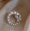 Broche com Acabamento de Luxo, Estilo Nicho e Simples, Alfinete de Roupa, Acessório de Pérola para Terno, Broche