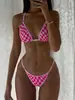 Comércio exterior europeu e americano Gig Bikini Sexy Maiô Feminino Triângulo Renda com Almofada no Peito Amazon Cross-border bikini