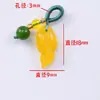 Anilla pequeña con borla de cera de abejas, colgante pequeño con forma de espiga, joyería artesanal, anilla tejida a juego, accesorios para pulseras