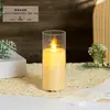 Vela LED Recargable 220V con Oscilación Digital, Luz Ambiental Romántica Cálida Creativa para Boda, Bar, Fiesta