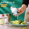 Tarro dosificador de condimentos de cocina tipo push botella para control de sal caja de condimentos para el hogar tarro de sal sellado a prueba de humedad botella para condimentos de sal y glutamato monosódico
