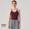 Chaleco de Yoga Transfronterizo Europeo y Americano para Deportes al Aire Libre Running Espalda Cruzada Copa Integrada Sujetador Ropa Fitness Yoga Top