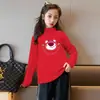 Y2335# Ropa para Hombre y Niño Terciopelo Alemán Camiseta Térmica de Cuello Alto Niños Grandes Manga Larga Estilo Occidental Versátil Casual Superior de Moda