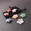 7 Piezas Adornos de Estrella de Cinco Puntas de Piedra Natural 20*20*6mm Estrella de Cristal Piedra Semipreciosa Decoración Transfronteriza Accesorios DIY