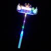 Barra Luminosa de Mano Accesorios de Ambiente Feliz Cumpleaños Arreglo de Ambiente Luminoso Aro para el Pelo con Purpurina para Niños y Niñas