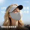 Mascarilla Facial Protectora del Sol Cara Completa para Mujer con Capucha Anti-UV Transpirable de Seda de Hielo 3D Facekini Ligero de Nylon