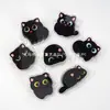 Gato negro lindo caricatura creativo acrílico PP clip doble cara alta definición clip para carpeta clip sellador de snacks clip para notas