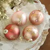 Bola de Cristal Colorida de 8CM con Purpurina, Bola Colgante para Decoración de Árbol de Navidad, Adorno de Bola Hueca, Decoración Festiva