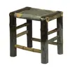Silla de Bambú, Taburete de Bambú, Silla con Respaldo, Cama Antigua Tejida de Bambú para Bed & Breakfast, Silla para Olla Caliente para Personas Mayores, Silla Individual de Mahjong para Niños, Muebles de Bambú