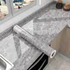 Papel Tapiz Engrosado Autoadhesivo Pegatinas de Cocina Pegatinas de Pared Papel Tapiz Anti-Manchas Encimera Gabinete Papel de Papel de Aluminio Fábrica de Origen Venta al por Mayor