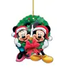 Transfronterizo Nuevo 0 Árbol de Navidad Colgante Acrílico Plano Mickey Mouse Adornos de Navidad Decoración Navideña