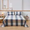 Juego de sábanas de tres piezas, sábana doble, funda de almohada, tejido cepillado agradable para la piel, apto para camas individuales, uso en todas las estaciones, ropa de cama para dormitorio de estudiantes, colección de otoño