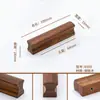 Manijas de Madera de Nogal, Gabinetes de Cajones de Madera Maciza, Puertas de Gabinete de Madera, Manijas de Armario de Madera Natural, Gabinetes de Madera, Minimalista Estilo Japonés