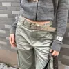 Cinto Americano Estilo Punk Resistente com Tachas de Estrela para Mulheres com Design Único, Cinto de Camurça com Fivela de Metal para Combinar com Jeans, Tendência