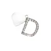 Accesorios de Colgante de Letra Inglesa Incrustada con Diamantes Europeos y Americanos Regalos Conmemorativos Personalizados Creativos Accesorios de Colgante DIY de Aleación Joyería