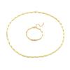 Hip-hop Collar de Cadena Slub de Diamante Distintivo Simple Acero Inoxidable de Alta Calidad Pulsera Colorida Templada Traje de Hombre