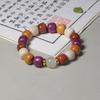 Pulsera de cuentas de Buda con múltiples tesoros, cuentas multicolores talladas con dragón y fénix, accesorios luminosos, joyería para hombres y mujeres, juego literario