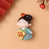 Souvenirs Culturales y Creativos de Turismo de Xi'An Luoyang, Tendencia Nacional Estilo Antiguo Chica Dama de la Dinastía Tang Regalo, Imán para Refrigerador de Poesía Tang