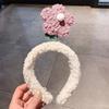 Faixa de cabelo com orelhas de coelho estilo Xingdelu Celebridade da Internet da Coreia do Sul Presilha de cabelo de boneca fofa de desenho animado Faixa de cabelo de pelúcia para lavar o rosto
