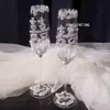 Copa Creativa para Brindis de Boda para Recién Casados, un Par de Copas de Champaña con Diamantes Rotos, Decoración de Copa Hecha a Mano DIY