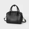Bolso bandolera de lujo ligero para mujer, bolso de hombro pequeño y ligero, bolso para teléfono de piel genuina, bolso cuadrado pequeño simple y elegante, bolso tipo almohada Boston