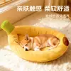 Cama banana para Corgi para cães e gatos de porte pequeno e médio, colchão para pet, cama quente de inverno para gatos, cama banana