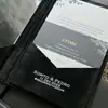 Venta al por mayor transfronteriza de nuevas invitaciones de boda, invitaciones de acrílico de alta gama con estampado dorado, invitaciones de boda de terciopelo con tacto premium