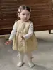 [Personalizado] Conjunto de vestido de invierno para niña pequeña, estilo coreano, forro polar, manga larga, vestido acolchado moderno y cálido para niñas