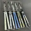 Venta Directa de Fábrica hoja sin abrir mariposa práctica cuchillo de sacudir la mano entrenamiento ejercicio de mano cuchillo mariposa juego cuchillo de juguete
