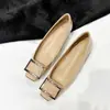 Nuevos Zapatos de Mujer 2025 con Aumento Oculto de Altura, Elegantes Zapatos de Mujer de Estilo Francés con Punta Cuadrada y Hebilla Cuadrada, Tacones Altos