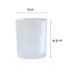Copo de Vidro para Vela Tealight de Aromaterapia Transparente Fosco Kit de Material Artesanal DIY Lâmpada de Manteiga Copo Vazio para Exibição