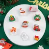 Porta-notas de Papai Noel de desenho animado, clipe acrílico fofo, clipe de vedação DIY, clipe de foto, clipe de decoração de Natal