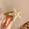 Novo Verão Férias à Beira-Mar Spice Sereia Princesa Acessórios para o Cabelo Simulação Shell Starfish Side Clip Hairpin Hairpin Hairpin Girl