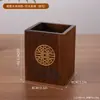 Portalápices de madera de pino, de alta gama y exquisito, gran capacidad, lujo ligero, adorno de escritorio sofisticado, diseño nuevo y creativo, regalo para maestros