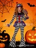 Disfraces de Halloween Transfronterizos para Niños, Faldas a Cuadros de Payaso para Niñas, Disfraces de Fiesta de Carnaval para Niños
