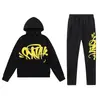 "Conjunto Completo" Moda Americana Syna World Sudadera con Capucha y Pantalones Deportivos Estampados en Espuma Taladro Forro Polar