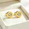 Aço Titânio Japonês Coreano Fivela de Parafuso Brincos de Tarraxa Celebridade da Internet Cor Duradoura Dormir Sem Remover Venda Direta da Fábrica Brinco Pequeno Exquisito Luxo Leve