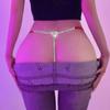 Ropa Interior Nueva Europea y Americana Pedrería Brillante Sexy Rojo Tanga Accesorios Divertidos Cadena Corporal Femenina