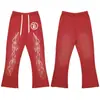 Hellstar Transfronteiriço Retro Americano Hellstar Calças Casuais High Street Soltas Moletom com Capuz Masculino e Feminino Conjunto