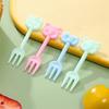 Tenedor de Fruta Hello Kitty Dibujo Animado Tenedor de Fruta Creativo para Niños Tenedor de Fruta para Bebé Tenedor de Fruta Colorido Venta al por Mayor