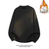 2025 Ht25677 Plus Terciopelo Fondo Blanco Tamaño Grande Cuello Redondo Manga Larga Camiseta M-5X Ht25959-Especial P30-Control de Precio 5