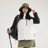 Chaqueta de montaña 3 en 1 para mujer estilo Burton, totalmente sellada térmicamente, para exteriores, cortavientos e impermeable, con abrigo de plumas para hombre