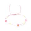 Moda sencilla estilo europeo y americano cuerda trenzada cuerda de mano cuentas de arroz Margarita doble cuerda pulsera tejida a mano anudada venta al por mayor