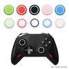 Adecuado para Tapas de Joystick Ps5, Tapas Protectoras de Anillo de Botón de Dos Colores Ps5 X-Box, Tapas de Silicona para Joystick Switchpro